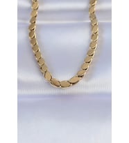 316L Çelik Gold Renk Arpa Model Kolye - TJ-BKO8748