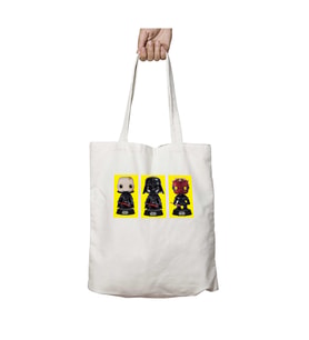 3 Lü Tema Star Wars iki Taraf Kalıcı Yıkanabilir Okul Plaj Omuz Bez Çanta