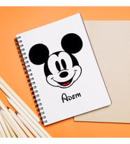Mickey Mouse Sevgili Çift Tasarımlı Defter Kişiye Özel