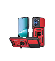 Xiaomi Redmi 15c 4g Pars Lens Yüzüklü Silikon - Kırmızı