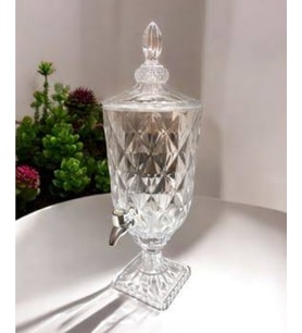 Cam Damacana, Şerbetlik,  Yağdanlık Musluklu 4,5 Litre