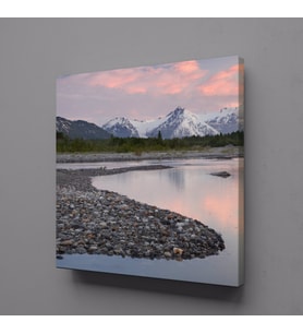 KIYIDAKİ TAŞLAR KANVAS TABLO 130x130cm (Karışık)