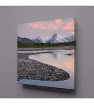 KIYIDAKİ TAŞLAR KANVAS TABLO 130x130cm (Karışık)