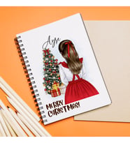 Mutlu Yıllar & Merry Christmas & Yılbaşı Tasarımlı Defter Kişiye Özel