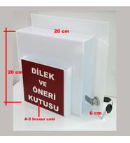 pleksi A-5 dilek öneri kutusu