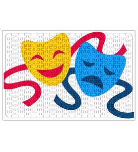 Happy Sad Face Puzzle 240 Parça Yapboz