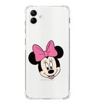 Samsung Galaxy A04  Köşe Korumalı Antişok Kapak Minnie Mouse Tasarımlı Şeffaf  Kılıf