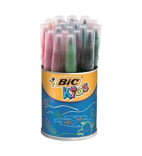 BİC KİDS VISAQUARELLE FIRÇA UÇLU KEÇELİ KALEM SETİ 18'Lİ (RENK)