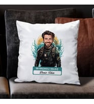 Kişiye Özel Hediye Karikatürlü En Başarılı Erkek Dalgıç Yastık
