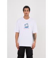 Kid With A Dream Beyaz Nakışı Baskılı Oversize T-shirt