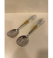 2'Lİ SALATA SERVİS KAŞIKLARI KRİSTAL