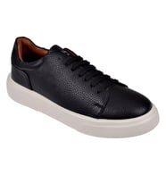 Lufian Hakiki Deri Erkek Spor Ayakkabı Sneaker LUF-TOMMY SİYAH BEYAZ