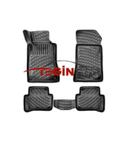 Mercedes C Serisi W203 3D Havuzlu Paspas 2000-2007 Siyah