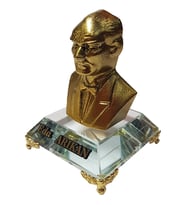 Kristal Masaüstü Atatürk isimlik - Ofis Makam Hediyesi GOLD
