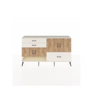 Arges Konsol 3 Raflı 3 Çekmeceli 4 Kapaklı 176x30x99 Aytaşı-Çam/Aytaşı