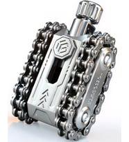 EDC yeni nesil stres çarkı: Zincir mekanizmalı Tank Fidget (Silver)