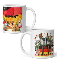 Almanya Kupa Bardak 2 Adet Seyahat Hatıra Germany Mug (Karışık)