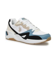 U.s. Polo Assn. Husky 4Fx Erkek Bej-Mavi-Siyah Sneaker Ayakkabı