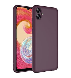 Coverzone Samsung Galaxy A04E ?le Uyumlu K?l?f Z-Mara Lansman Vieri Tam Koruma Arka Kapak Kamera Koruma �?k?nt?l? P�r�zs�z Y�zey Mor