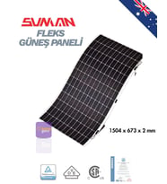 Sunman 175 Wp Flex Solar Panel -  Esnek Güneş Enerji Paneli