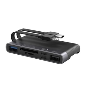 ALLY NK-1048HD 6in1 USB + Type-C + Lightning + SD-TF Kart Okuyucu Çevirici Adaptör - SSSSSS1097-3