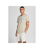 Jack & Jones Erkek Jcobooster T-shirt - 12209209 (Krem)