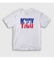 Presmono Unisex Çocuk Beyaz Mma Ufc Muay Thai T-Shirt 454907tt (Beyaz)