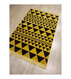 MAKROSER IMZA M-6130 HARDAL YUMUŞAK DOKULU INCE HALI 120X180 CM