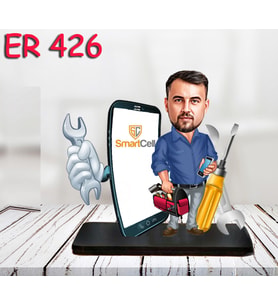 Kişiye Özel Ahşap Biblo - Erkek Meslek Karikatür Biblo 66