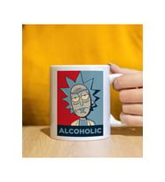Rick And Morty Baskılı Kupa Bardak (Beyaz)