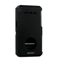 Quantoro Çift Torch Pürmüz V-Cut/Delicili/İğneli Mat Siyah Metal Puro Çakmağı - TRZ1086
