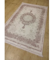 GABARDİN HALI ALESSA 8012 KREM PEMBE SALON HALISI 160X230 CM