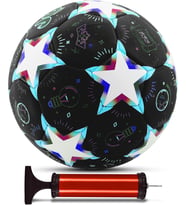 Futbol Topu Stars Pompalı Set Dayanıklı Sert Zemin Halı Saha Futbol Topu No:5 046