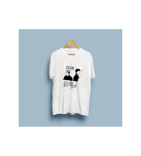 Oversize Sherlock Holmes Tasarım Unisex T-shirt