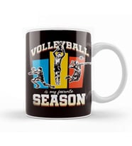 Volleyball Favorite Season Ball Sports Volleyball Player Kupa Bardak Porselen