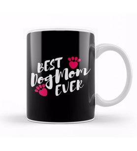 Best Dog Mom Ever Pug Sevimli Köpek Kupa Bardak Porselen
