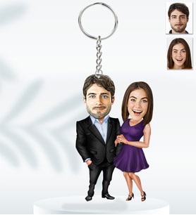 Kişiye Özel Sevgili Model  Ahşap Anahtarlık-3