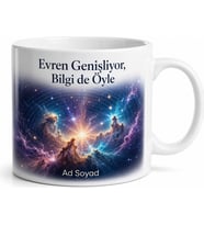 Astrofizikçiye Hediye Işık Yılı Yıldız Doğumu Evrenin Genişlemesi Baskılı Porselen Kupa Bardak