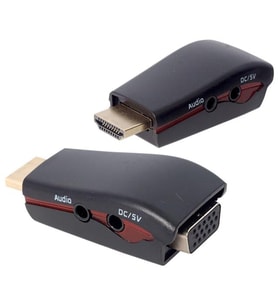 Powermaster PM-13645 HDMI To VGA Çevirici Aparat (5 V Ses Çıkışlı)