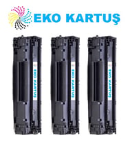 Eko Kartuş Hp 05X CE505X Muadil Toner, Hp Laserjet P2055DN ) Ekonomik Avantajlı 3’lü Paket Muadil Toner (Siyah)