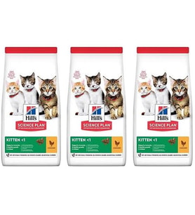 Hill'S Kitten Tavuklu Yavru Kedi Maması 1,5 Kg 3 Adet
