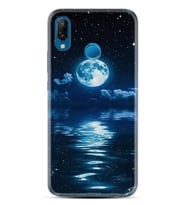 Huawei P20 Lite Mate 10 20 Lite Pro P40 Lite KılıfDesemli Silikon Night Moon 1133