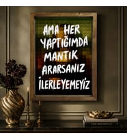 BK Gift Vintage Klasik Sanat Esprili Sözlü Masif Ahşap Çerçeveli Dekoratif Tablo - 10