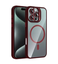 Joko Apple İphone 16 Pro Max Remim Lensli Magsafe Standlı Kapak - Bordo