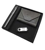 Signator D333 İsme Özel Set - Deri Kartlık + 32Gb. Usb Bellek  + Kalem Seti  İsme Özel Hediyelik Set (Karışık)