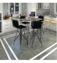 Knsz masa sandalye takımı hem105zengin crdsyh 100*070 4 sandalye syhsyh sırt minderli