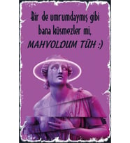 Duvar Yazısı Temalı Yazılı Ahşap Poster