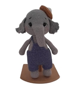 Fil Momo Amigurumi Organik Oyuncak