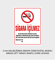 SİGARA İÇİLMEZ 25X37 CM