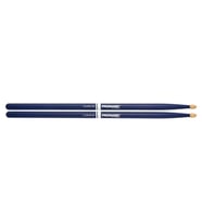 Promark TX5AW-BLUE 5A American Hickory Baget - Mavi (Profesyonel)  Canlı Mavi Boyalı Yüzey, Sahne Şovları İçin Estetik Görünüm, Standart 5A Konforu ve Dayanıklılık